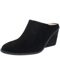 Dr. Scholls - Maxwell Suede Almond Toe Mules - Lyst