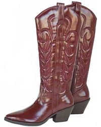 Matisse - Dixie Patent Cowboy Boots - Lyst