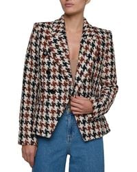 L'Agence - Marie Wool-Blend Blazer - Lyst