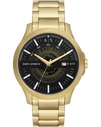 Armani Exchange - Classic Black Dial Watch - Lyst