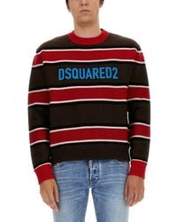 DSquared² - Horizontal Striped Knit Sweater - Lyst