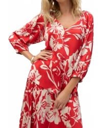 Joseph Ribkoff - Floral V-Neck Pullover Top - Lyst