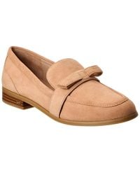 Stuart Weitzman - Emma Bow Suede Loafer - Lyst