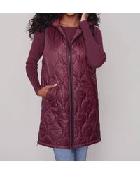 Charlie b - Quilted Puffer Vest - Lyst