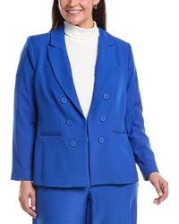 Tahari - Plus Solid Blazer - Lyst
