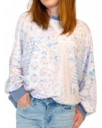 Haptics - Oversized Patchwork Sweatshirt Top - Lyst