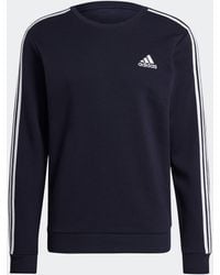 adidas - Essentials Fleece 3-Stripes Sweatshirt - Lyst