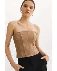 Lamarque - Davina Leather Bustier - Lyst