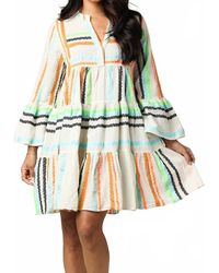 Devotion Twins - Ella V Neck A-Line Short Dress - Lyst