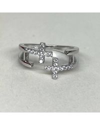 White Label - Cross Ring - Lyst