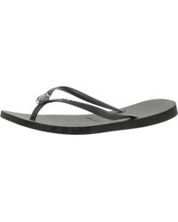 Havaianas - Embellished Slip-on Thong Sandals - Lyst