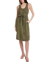 Michael Stars - Lulu Button-down Linen Midi Dress - Lyst