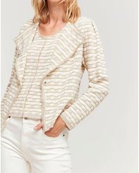 Aldo Martin's - Checked Open Front Button Jacket - Lyst