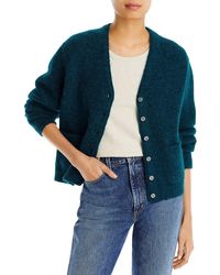RE/DONE - Alpaca Blend Long Sleeves Cardigan Sweater - Lyst