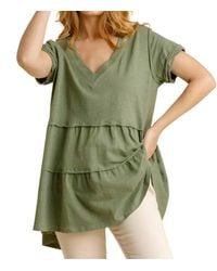 Umgee - Tiered Ruffle Tunic - Lyst