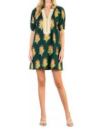 Thml - Floral Print V-Neck Dress - Lyst