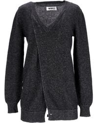 Maison Margiela - Mm6 By V-Neck Sweater - Lyst
