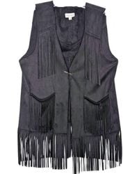 Adore - Short Faux Suede Vest - Lyst