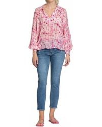 Apny - Half-Placket Pullover Blouse - Lyst