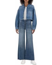Kut From The Kloth - Luna Oversized Crop Jacket - Lyst