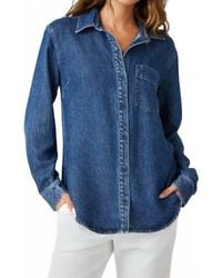 Bella Dahl - Pocket Button Down Shirt - Lyst