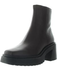 Steve Madden - Fella Leather Lug Sole Ankle Boots - Lyst