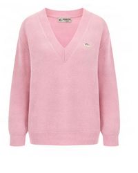 Fiorucci - V-Neck Oversized Wool-Cashmere Sweater - Lyst
