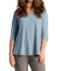 Sympli - Splice V-Neck Go To Top - Lyst