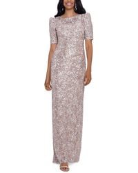 Xscape - Lace Sequined Dress - Lyst
