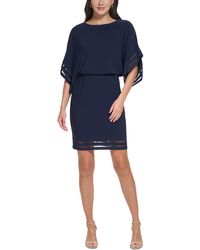 Jessica Howard - Illusion Midi Cocktail And Party Dress - Lyst