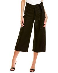vince tie front crop wide pant