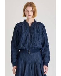 Merlette - Esme Denim Puffer Jacket - Lyst