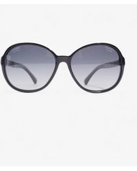 Chanel - Chain Detail Polarized Sunglasses Acetate 135mm - Lyst