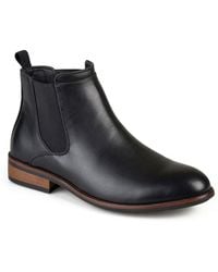 Vance Co. - Comfort Insole Faux Leather Chelsea Boots - Lyst