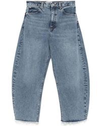 FRAME - The Bubble Crop Jeans - Lyst