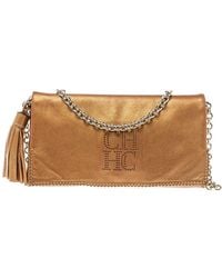 Carolina Herrera - Leather Chain Shoulder Bag - Lyst
