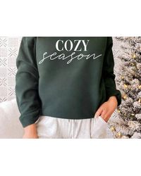 Alphia - Cozy Season Graphic Crew Neck Sweatshirt - Lyst