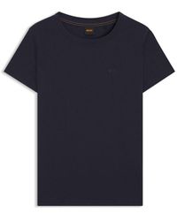BOSS - Cotton-Jersey T-Shirt With Logo Detail - Lyst