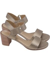 Stuart Weitzman - Ankle Strap Block-Heel Sandals - Lyst
