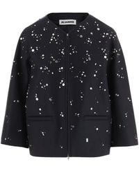 Jil Sander - Virgin Wool Jacket With Metal Details - Lyst