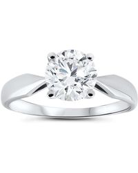 Pompeii3 - 1 1/2ct 4-prong Enhanced Diamond Solitaire Engagement Ring - Lyst