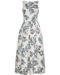 Adam Lippes - Sophia Silk & Wool-Blend Dress - Lyst