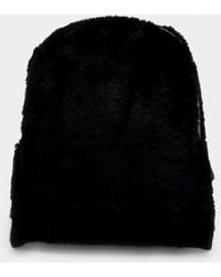 Fashnzfab - Solid Faux Fur Backpack Bag - Lyst