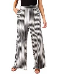 Eesome - Striped Wide Leg Pants - Lyst