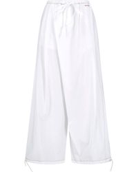 Marni - Wide-Leg Poplin Drawstring Pants - Lyst
