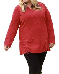 On The Plus Side - Channel Islands Chenille Long Sleeve Rayanne Sweater - Lyst