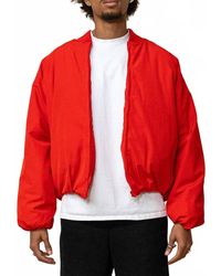 Eptm - Cropped Bubble Bomber Jacket - Lyst