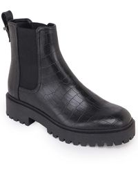 Kenneth Cole - Salt Lug Patent Pull On Chelsea Boots - Lyst