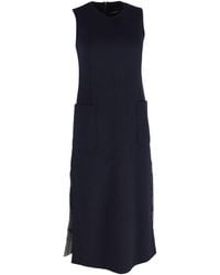 Max Mara - Side Slit Midi Dress With Pockets - Lyst