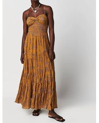 Free People - Sundrenched Printed Maxi Dress - Lyst